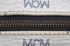 Authentic MCM Leather Vintage 2Way Shoulder Hand Bag Purse White 1042I