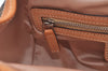 Authentic Christian Dior Trotter Romantic Hand Bag Purse PVC Leather Brown 1042J