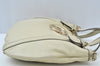 Authentic GUCCI Britt Sherry Line 2Way Tote Bag Leather 162886 White 1043J