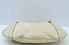 Authentic GUCCI Britt Sherry Line 2Way Tote Bag Leather 162886 White 1043J