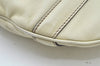 Authentic GUCCI Britt Sherry Line 2Way Tote Bag Leather 162886 White 1043J