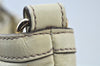 Authentic GUCCI Britt Sherry Line 2Way Tote Bag Leather 162886 White 1043J