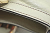 Authentic GUCCI Britt Sherry Line 2Way Tote Bag Leather 162886 White 1043J