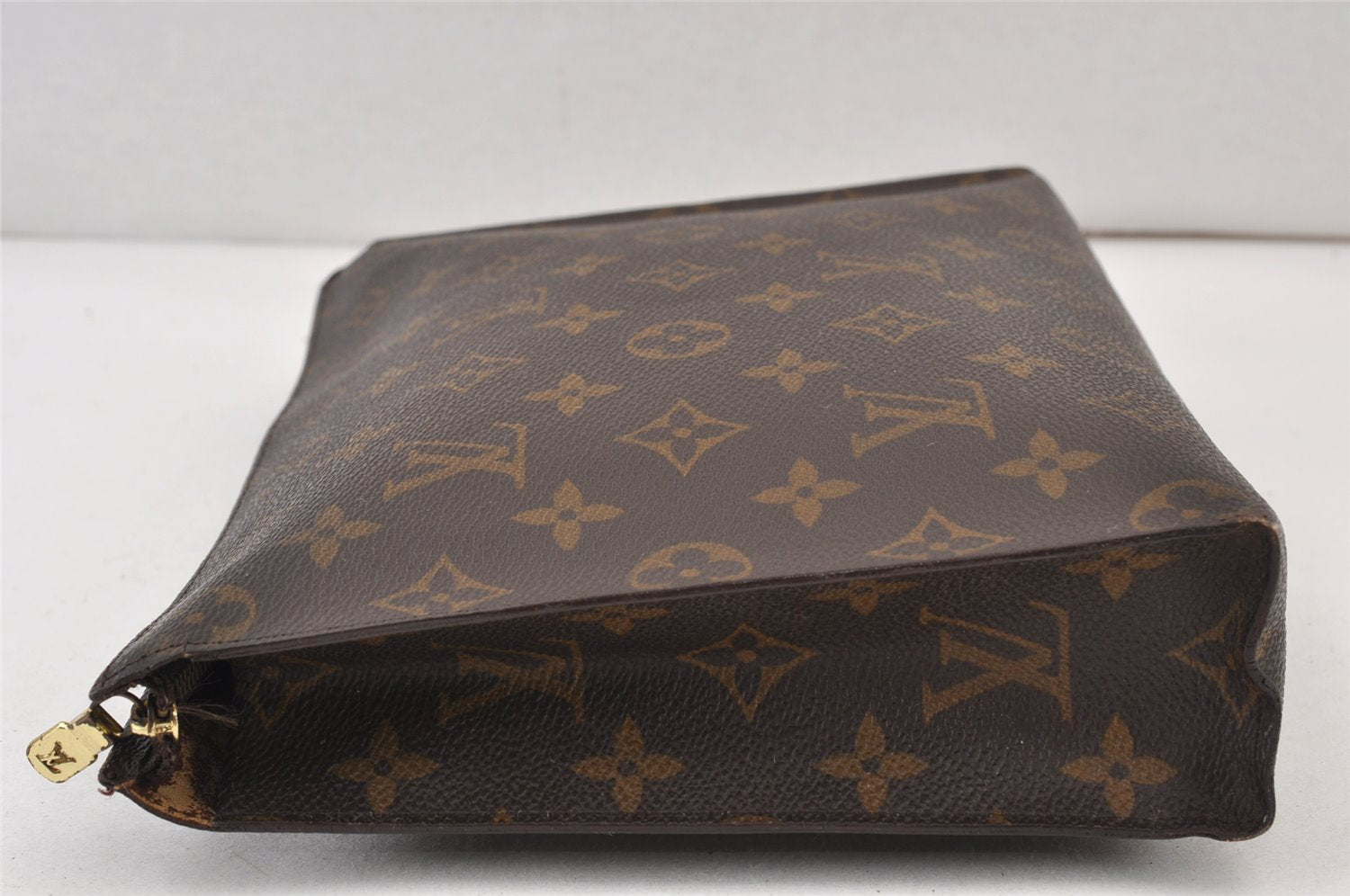 Auth Louis Vuitton Monogram Poche Toilette 26 Cosmetics Pouch Old Model LV 1043K