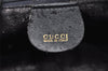 Authentic GUCCI Bamboo 2Way Shoulder Bag Leather Navy Blue Junk 1044I