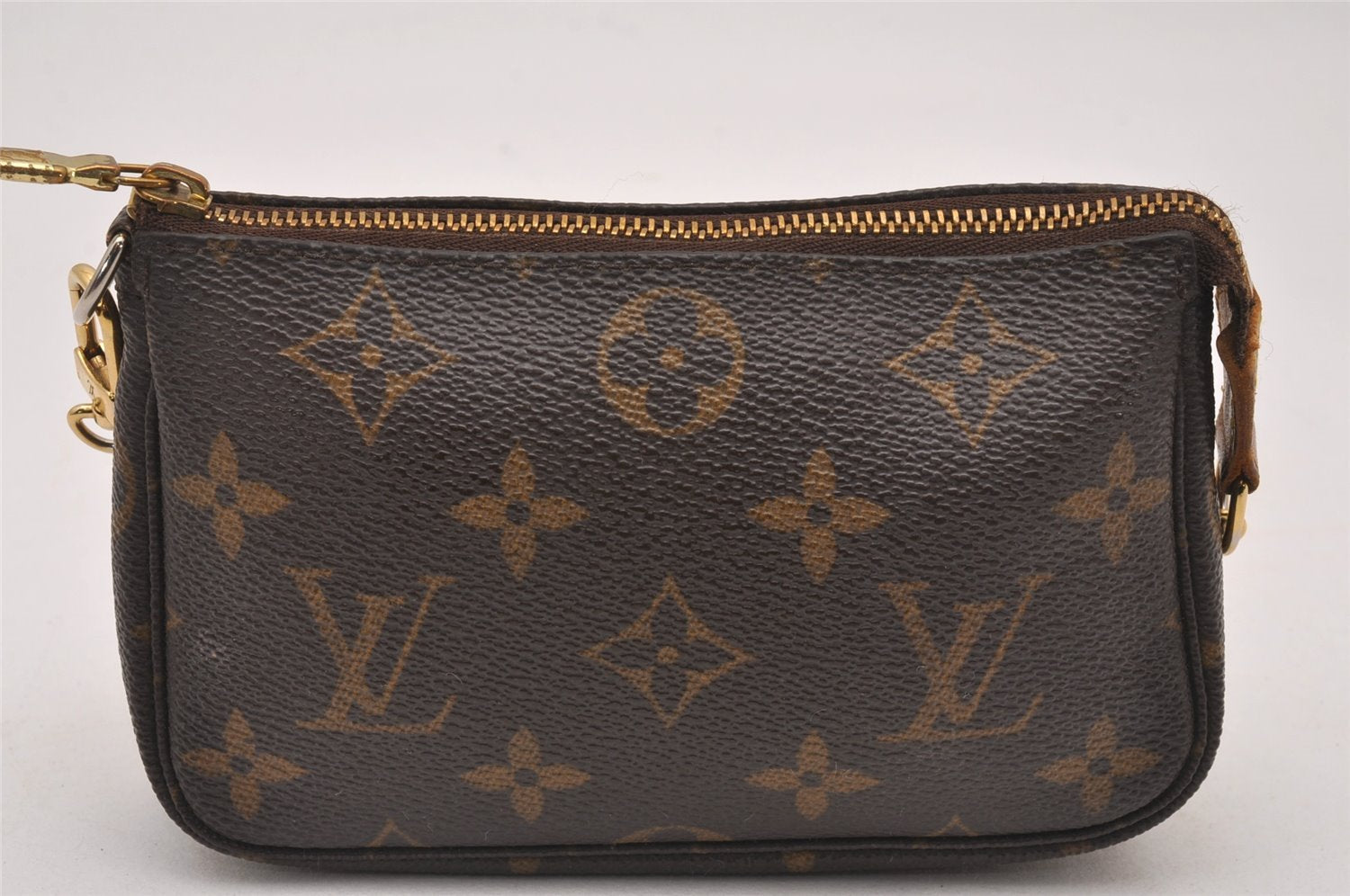 Authentic Louis Vuitton Monogram Mini Pochette Accessoires Pouch M58009 LV 1044J