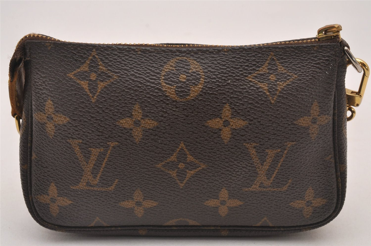 Authentic Louis Vuitton Monogram Mini Pochette Accessoires Pouch M58009 LV 1044J