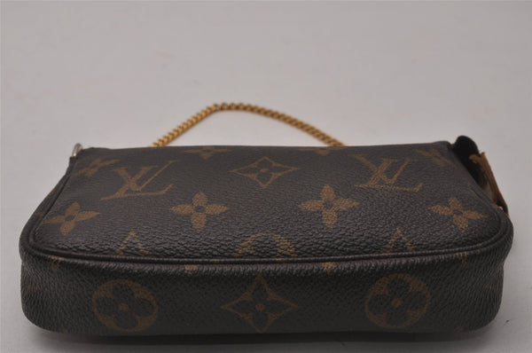Authentic Louis Vuitton Monogram Mini Pochette Accessoires Pouch M58009 LV 1044J