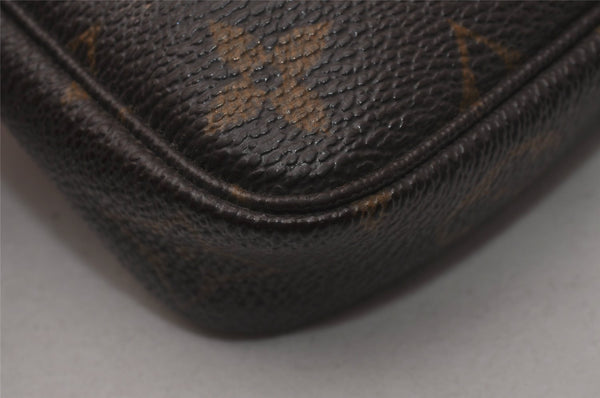 Authentic Louis Vuitton Monogram Mini Pochette Accessoires Pouch M58009 LV 1044J