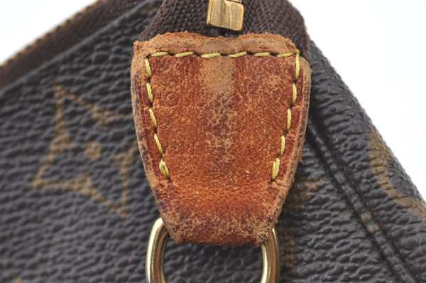 Authentic Louis Vuitton Monogram Mini Pochette Accessoires Pouch M58009 LV 1044J