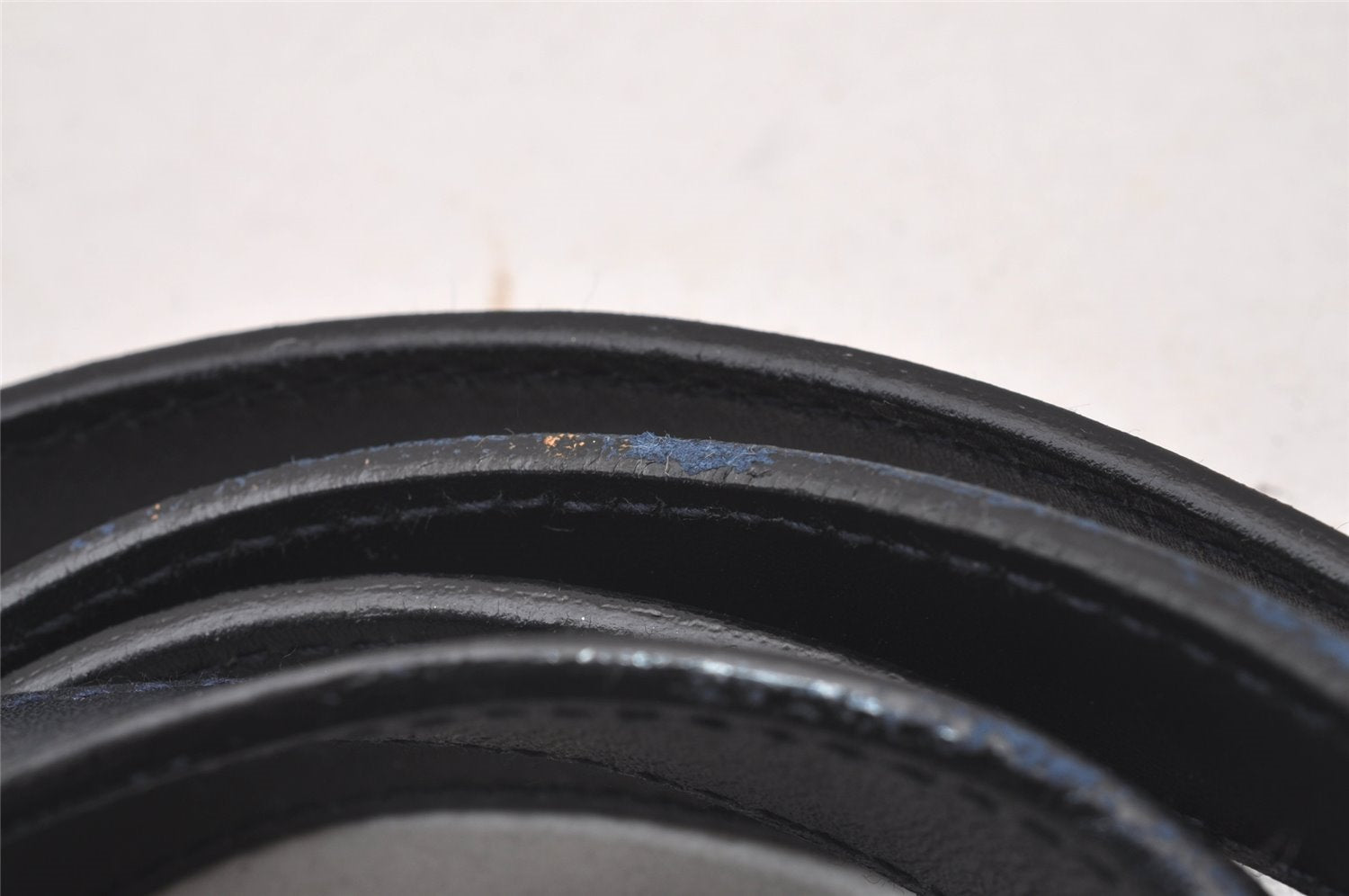 Authentic GUCCI Micro GG PVC Leather 2Way Shoulder Hand Boston Bag Navy 1045I