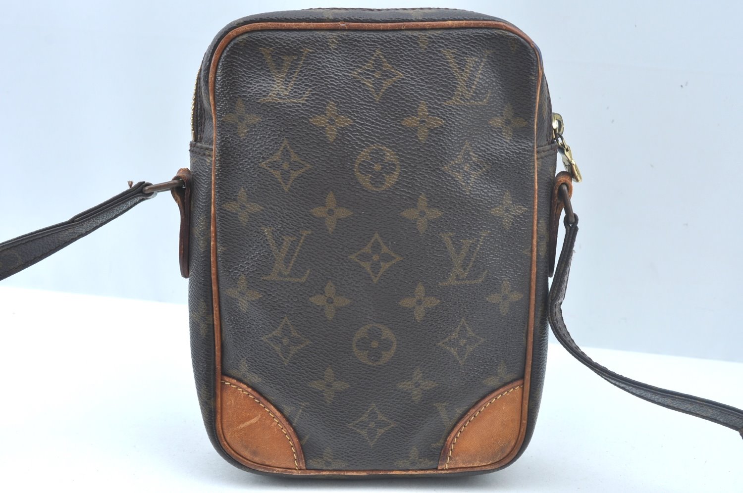 Authentic Louis Vuitton Monogram Danube Shoulder Cross Body Bag M45266 LV 1045J