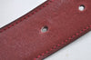 Authentic HERMES Constance Leather Belt Size 70cm 27.6" Bordeaux Navy 1047J