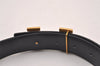 Authentic HERMES Constance Leather Belt Size 70cm 27.6" Bordeaux Navy 1047J