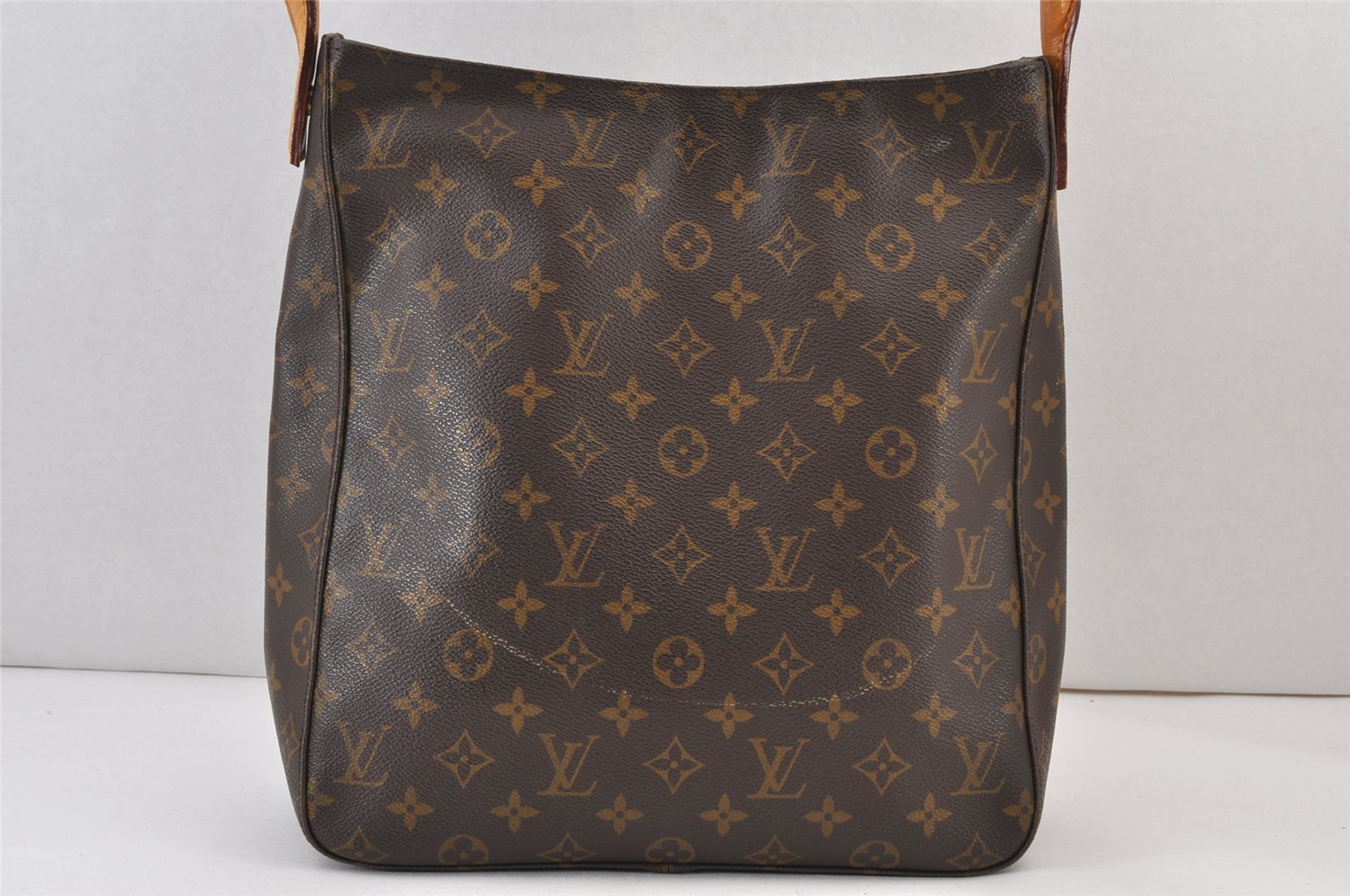 Authentic Louis Vuitton Monogram Looping GM Shoulder Bag M51145 LV 1047K