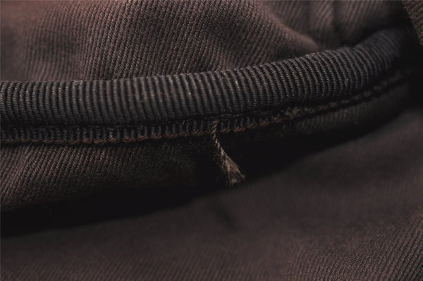 Authentic GUCCI Pouch Hand Bag Purse GG Canvas Leather 106646 Brown 1048J