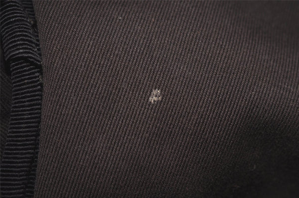 Authentic GUCCI Pouch Hand Bag Purse GG Canvas Leather 106646 Brown 1048J