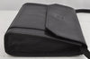 Authentic Burberrys Vintage Leather Shoulder Cross Body Bag Purse Black 1048K