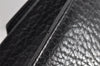 Authentic Burberrys Vintage Leather Shoulder Cross Body Bag Purse Black 1048K