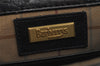 Authentic Burberrys Vintage Leather Shoulder Cross Body Bag Purse Black 1048K