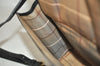 Authentic Burberrys Vintage Leather Shoulder Cross Body Bag Purse Black 1048K