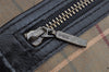 Authentic Burberrys Vintage Leather Shoulder Cross Body Bag Purse Black 1048K