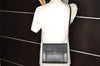Authentic Burberrys Vintage Leather Shoulder Cross Body Bag Purse Black 1048K