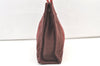 Authentic HERMES Vintage Fourre Tout PM Hand Tote Bag Purse Canvas Brown 1049K