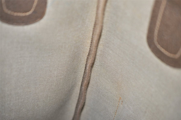 Authentic GUCCI Web Sherry Line Shoulder Tote Bag GG PVC Leather Brown 1050K