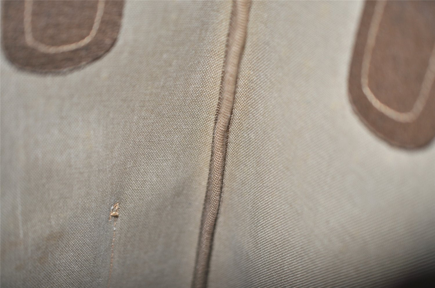 Authentic GUCCI Web Sherry Line Shoulder Tote Bag GG PVC Leather Brown 1050K