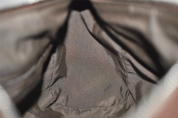 Authentic GUCCI Shoulder Hand Bag Purse GG Canvas Leather 30458 Brown 1051K