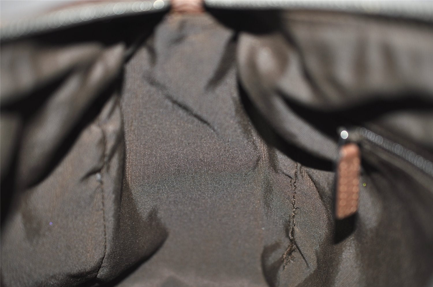 Authentic GUCCI Shoulder Hand Bag Purse GG Canvas Leather 30458 Brown 1051K