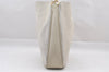 Authentic GUCCI Bamboo 2Way Shoulder Hand Bag Suede Leather White Junk 1052J