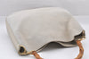 Authentic GUCCI Bamboo 2Way Shoulder Hand Bag Suede Leather White Junk 1052J