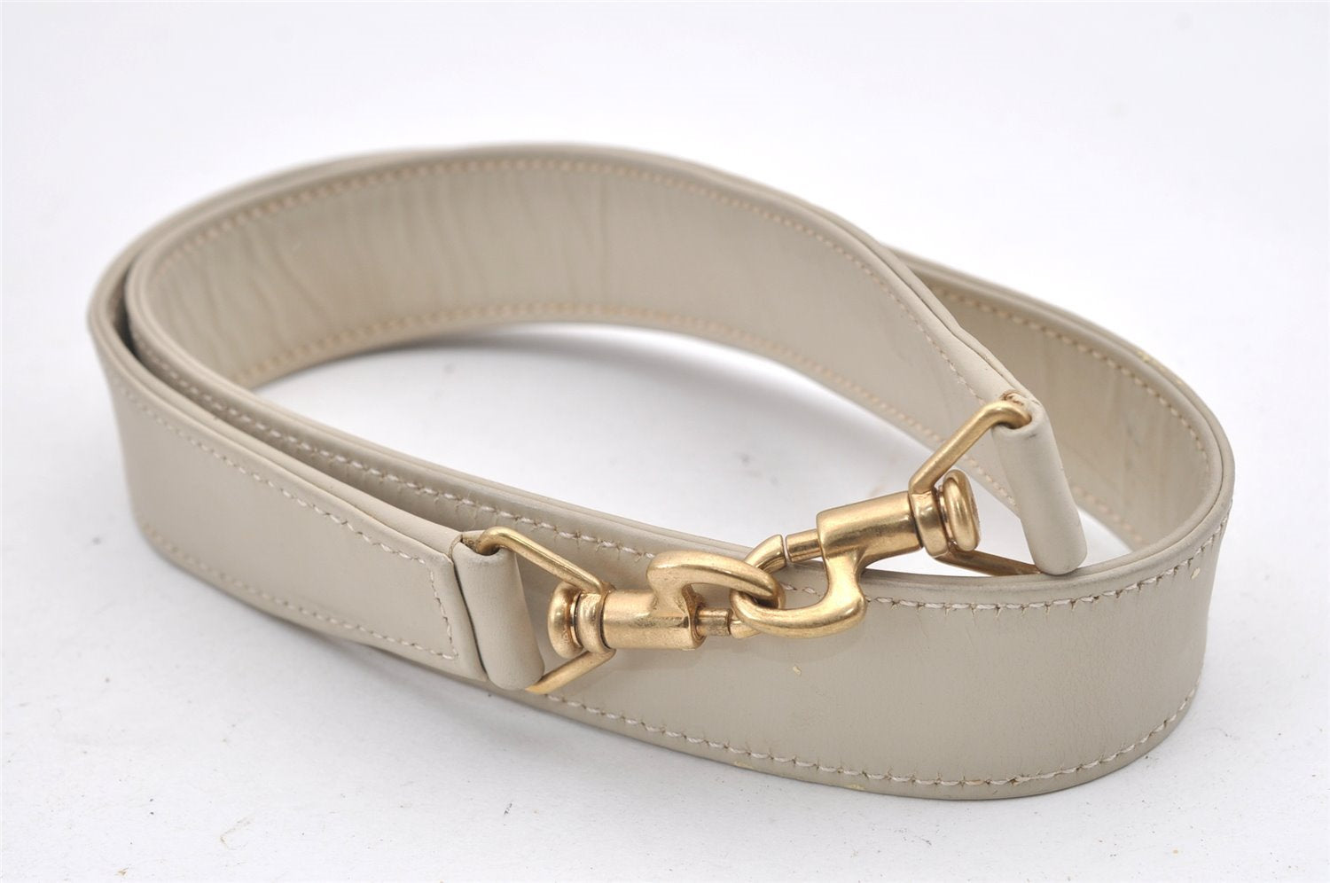 Authentic GUCCI Bamboo 2Way Shoulder Hand Bag Suede Leather White Junk 1052J