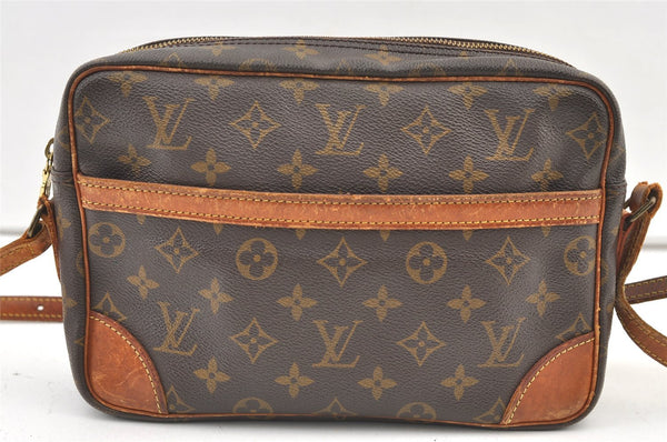 Authentic Louis Vuitton Monogram Trocadero 27 Shoulder Cross Bag M51274 LV 1052K