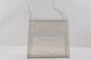 Authentic GUCCI 2 in 1 Shoulder Hand Bag Vinyl Leather Clear White 1053I