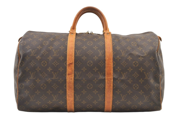 Authentic Louis Vuitton Monogram Keepall 50 Travel Boston Bag M41426 LV 1053K