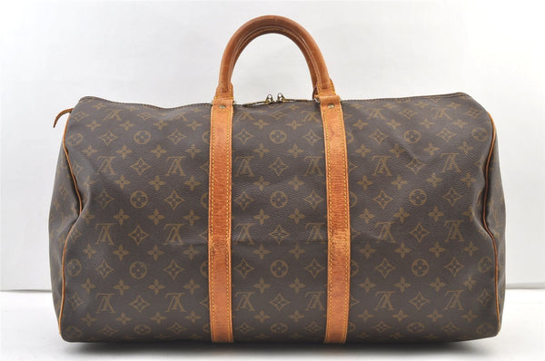 Authentic Louis Vuitton Monogram Keepall 50 Travel Boston Bag M41426 LV 1053K