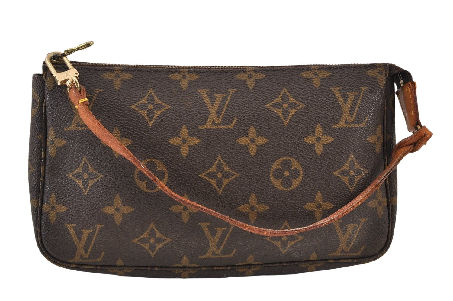 Authentic Louis Vuitton Monogram Pochette Accessoires Pouch M51980 LV 1054K