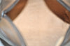 Authentic GUCCI Web Sherry Line Clutch Hand Bag GG PVC Leather Brown Junk 1055I