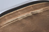 Authentic GUCCI Web Sherry Line Clutch Hand Bag GG PVC Leather Brown Junk 1055I