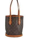 Authentic Louis Vuitton Monogram Bucket PM Shoulder Tote Bag M42238 Junk 1055K