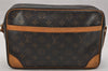 Authentic Louis Vuitton Monogram Trocadero 30 Shoulder Cross Bag M51272 LV 1056K