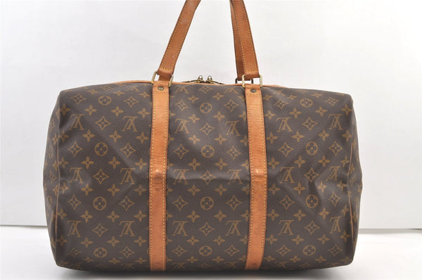Authentic Louis Vuitton Monogram Sac Souple 45 Hand Boston Bag M41624 LV 1057K