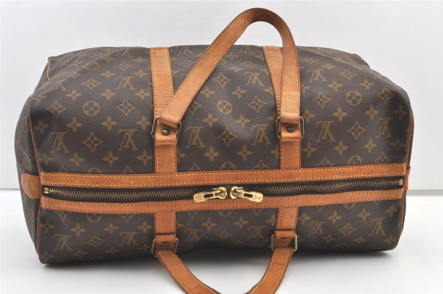 Authentic Louis Vuitton Monogram Sac Souple 45 Hand Boston Bag M41624 LV 1057K