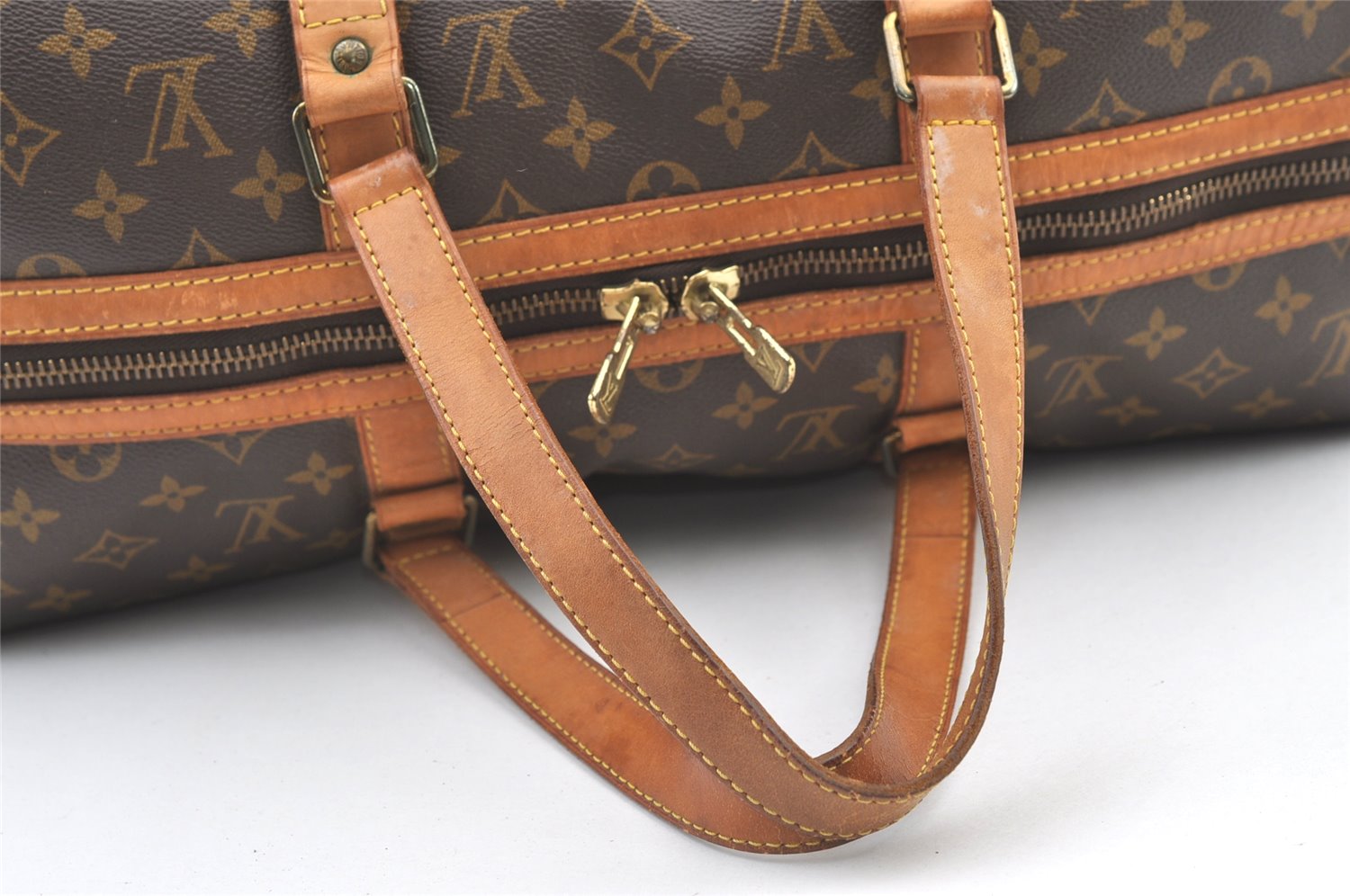 Authentic Louis Vuitton Monogram Sac Souple 45 Hand Boston Bag M41624 LV 1057K