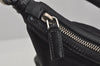 Authentic PRADA Nylon Tessuto Leather Shoulder Cross Body Bag Purse Black 1058J