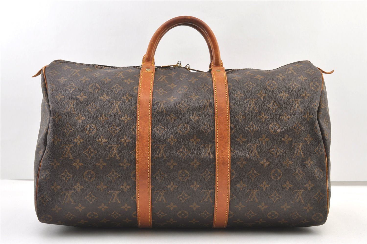 Authentic Louis Vuitton Monogram Keepall 50 Travel Boston Bag M41426 LV 1058K