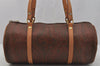 Authentic ETRO Vintage Shoulder Hand Bag Purse PVC Leather Brown 1059J